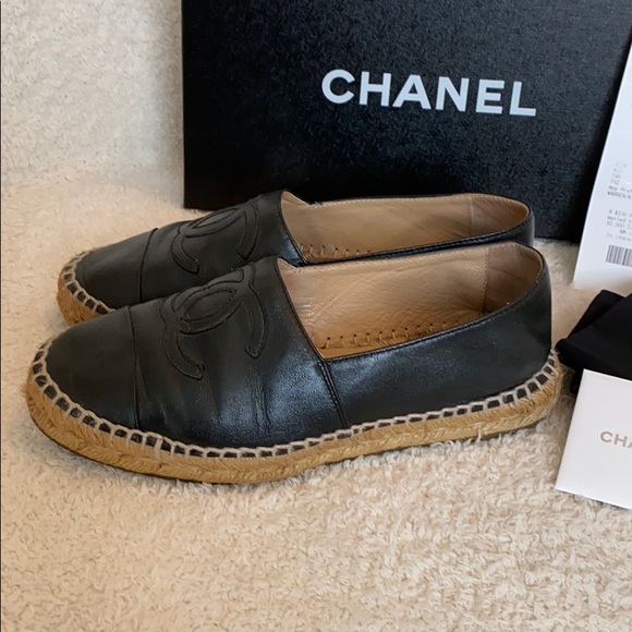 Chanel Espadrilles Black Lambskin 35 - Picture 3 of 8